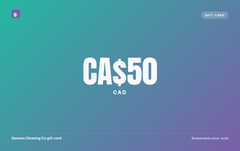 Garame Cleaning Co gift card, CA$50 CAD