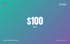 Garame Cleaning Co gift card, $100 USD