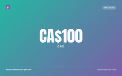Garame Cleaning Co gift card, CA$100 CAD