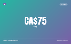 Garame Cleaning Co gift card, CA$75 CAD