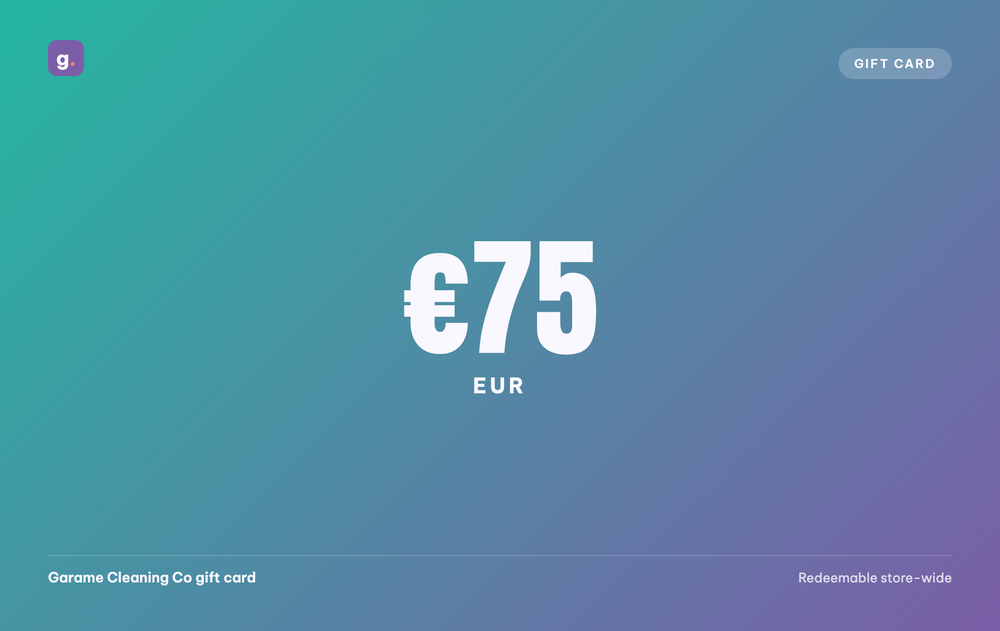 Garame Cleaning Co gift card, €75 EUR